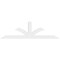Ekena Millwork Richland Architectural Grade PVC Gable Bracket, 108"W x 31 1/2"H x 2"D x 6"F, 7/12 Pitch GBP108X32X0206RIC00 - alternate 4
